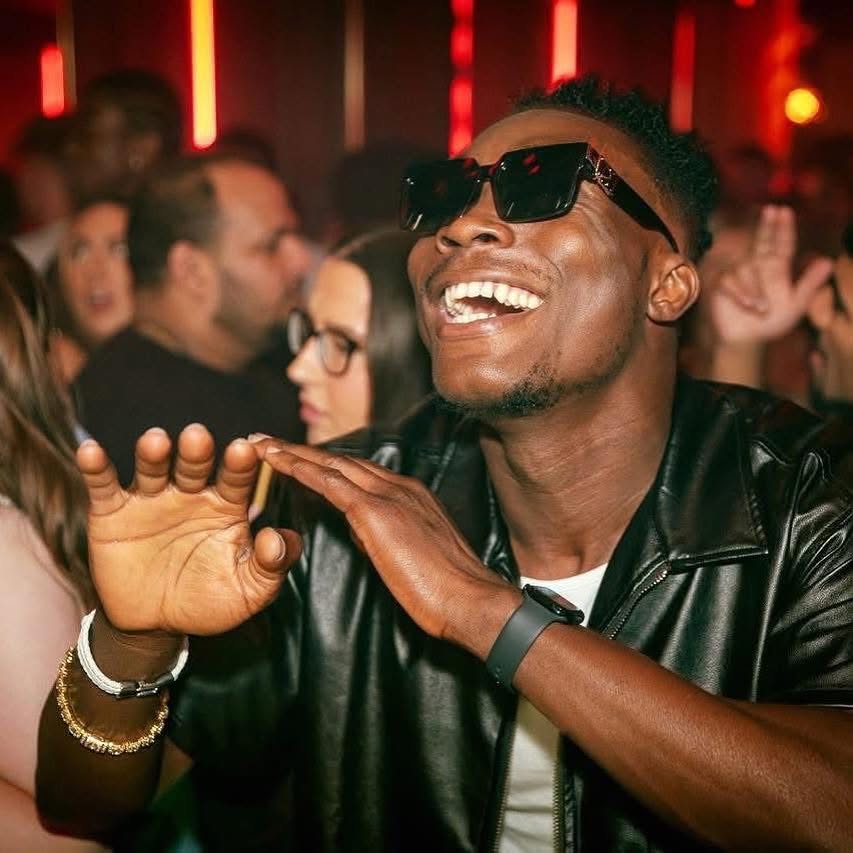 Lost in the music on the dance floor