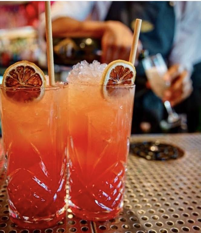Fruity spritzes on the bar